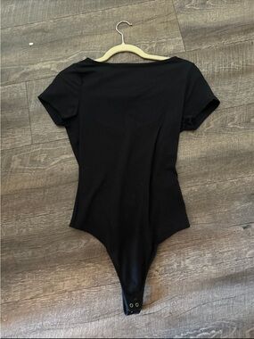 Abercrombie Black Short Sleeve Bodysuit
